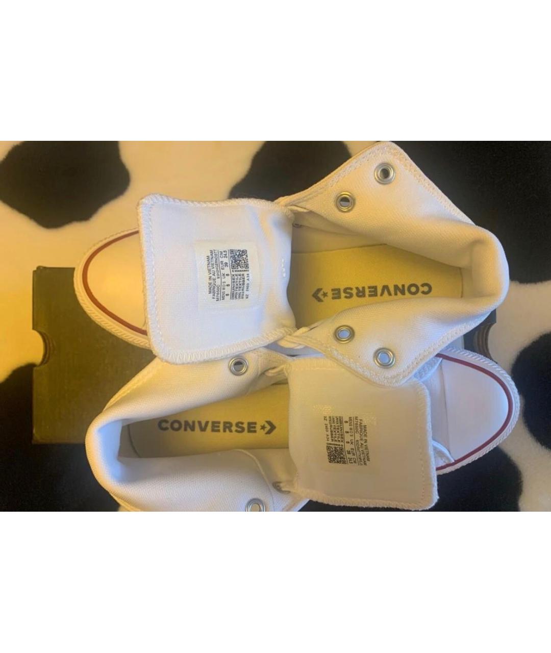 CONVERSE Белые текстильные кеды, фото 3