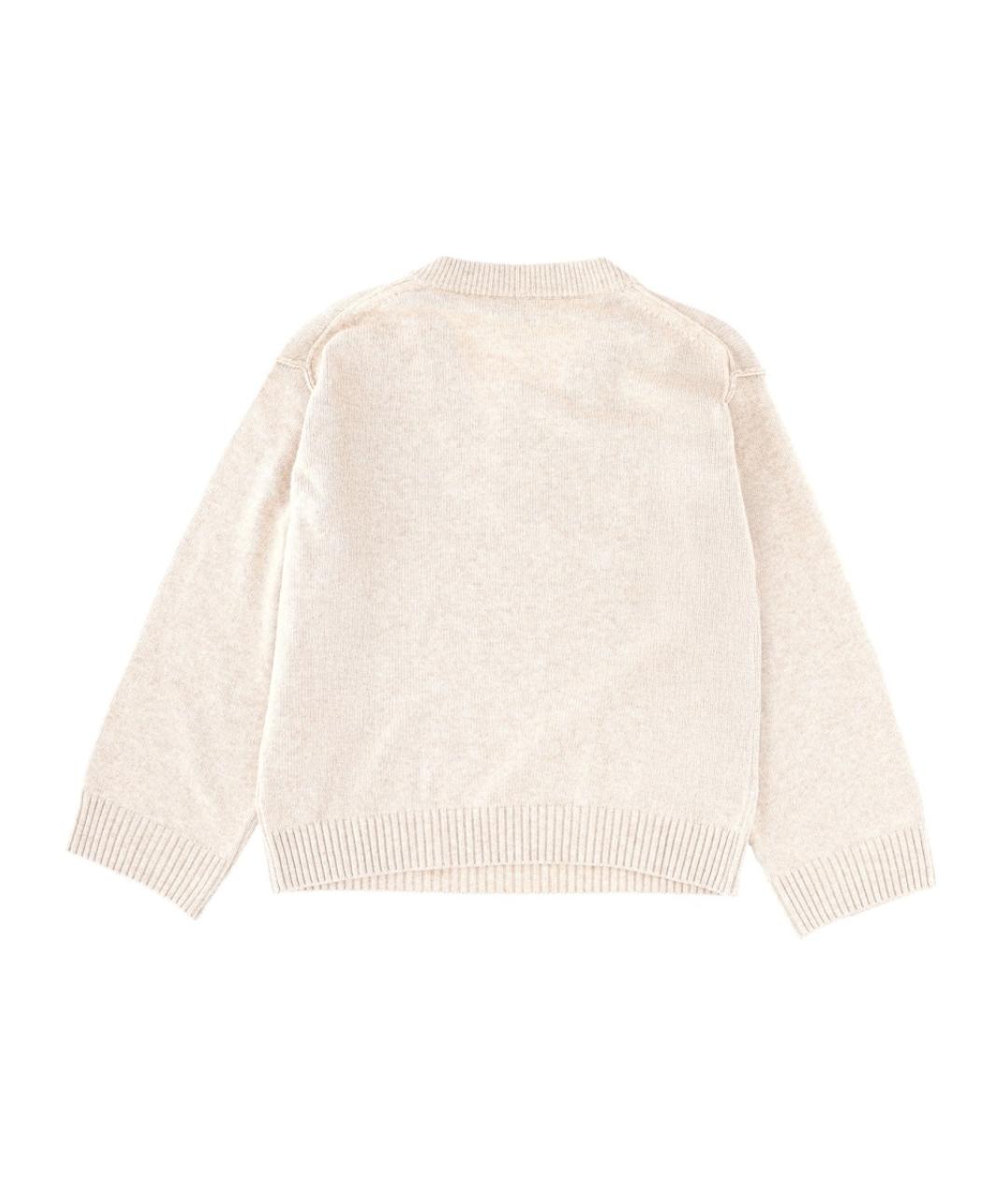 GANNI Белый шерстяной джемпер / свитер, фото 2