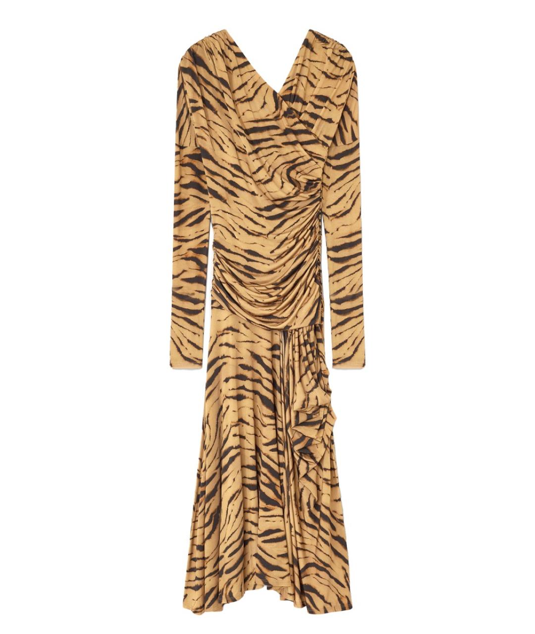 GANNI Мульти вискозное коктейльное платье, фото 1