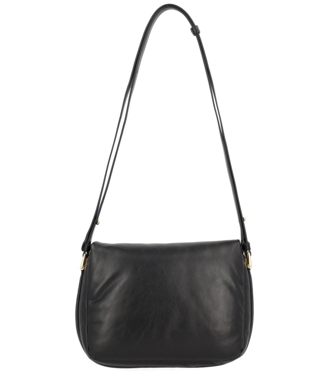 A.P.C. Черная кожаная сумка через плечо, фото 3