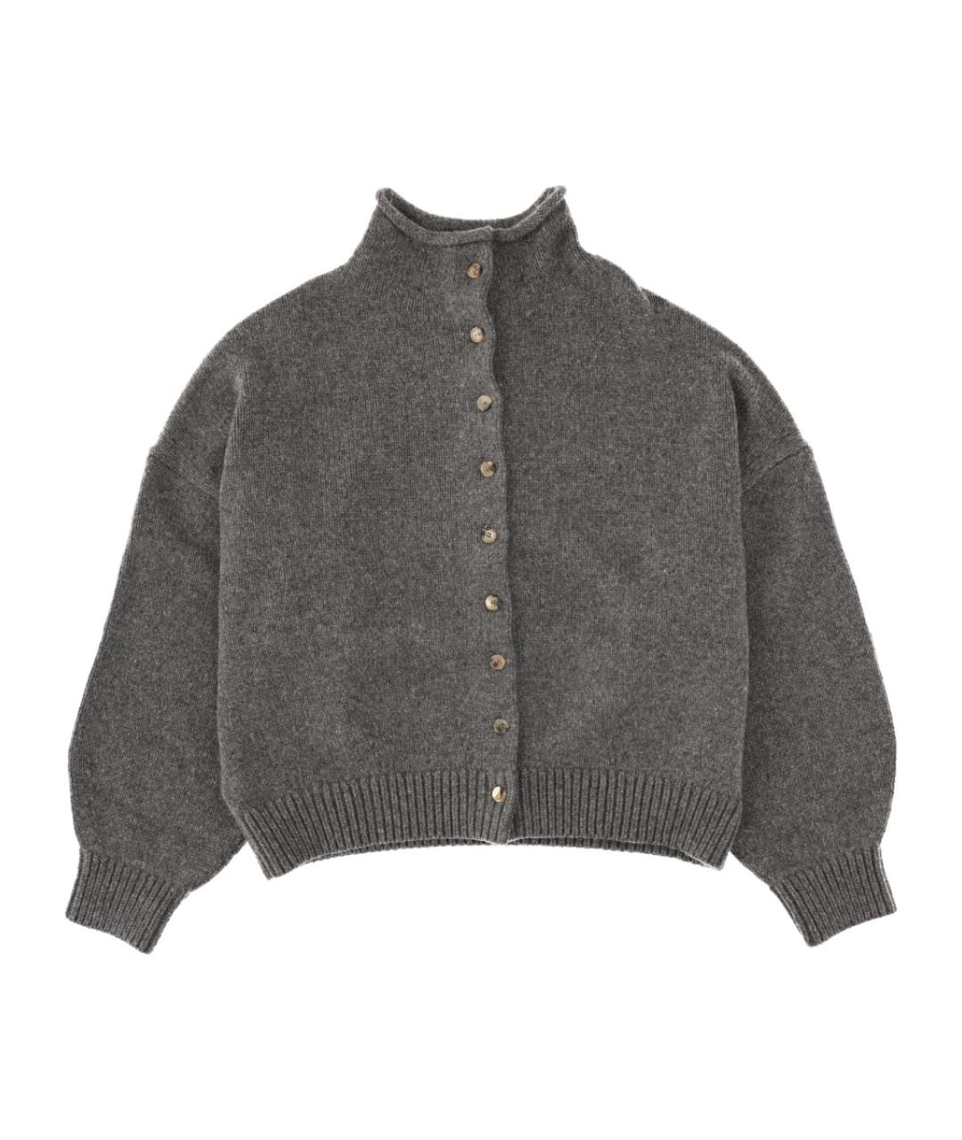 KHAITE Серый кашемировый кардиган, фото 1