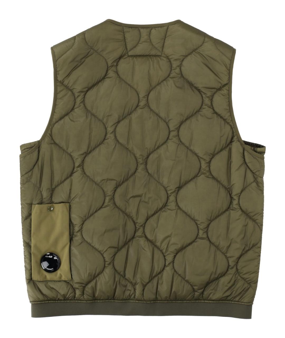CP COMPANY Хаки полиэстеровый жилет, фото 2