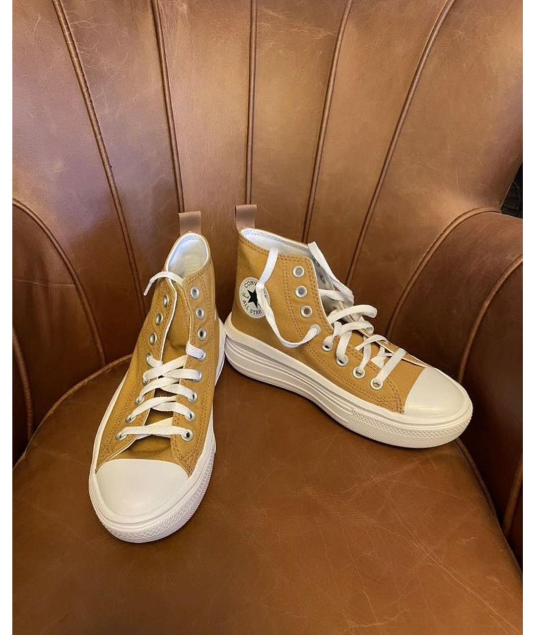 CONVERSE Горчичные текстильные кеды, фото 5