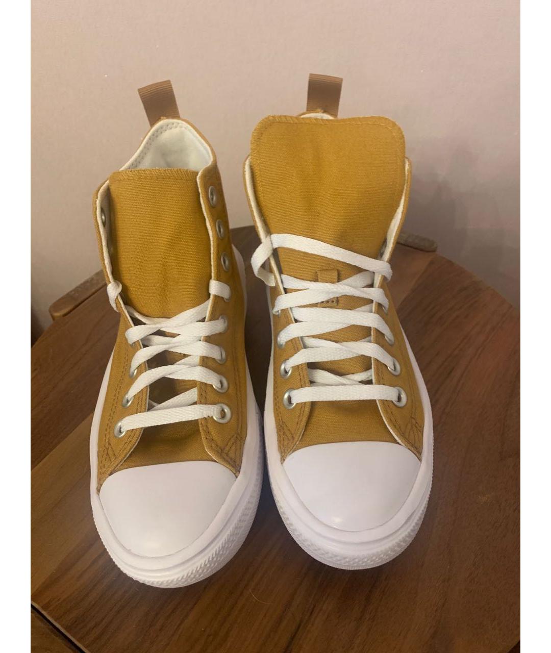 CONVERSE Горчичные текстильные кеды, фото 3