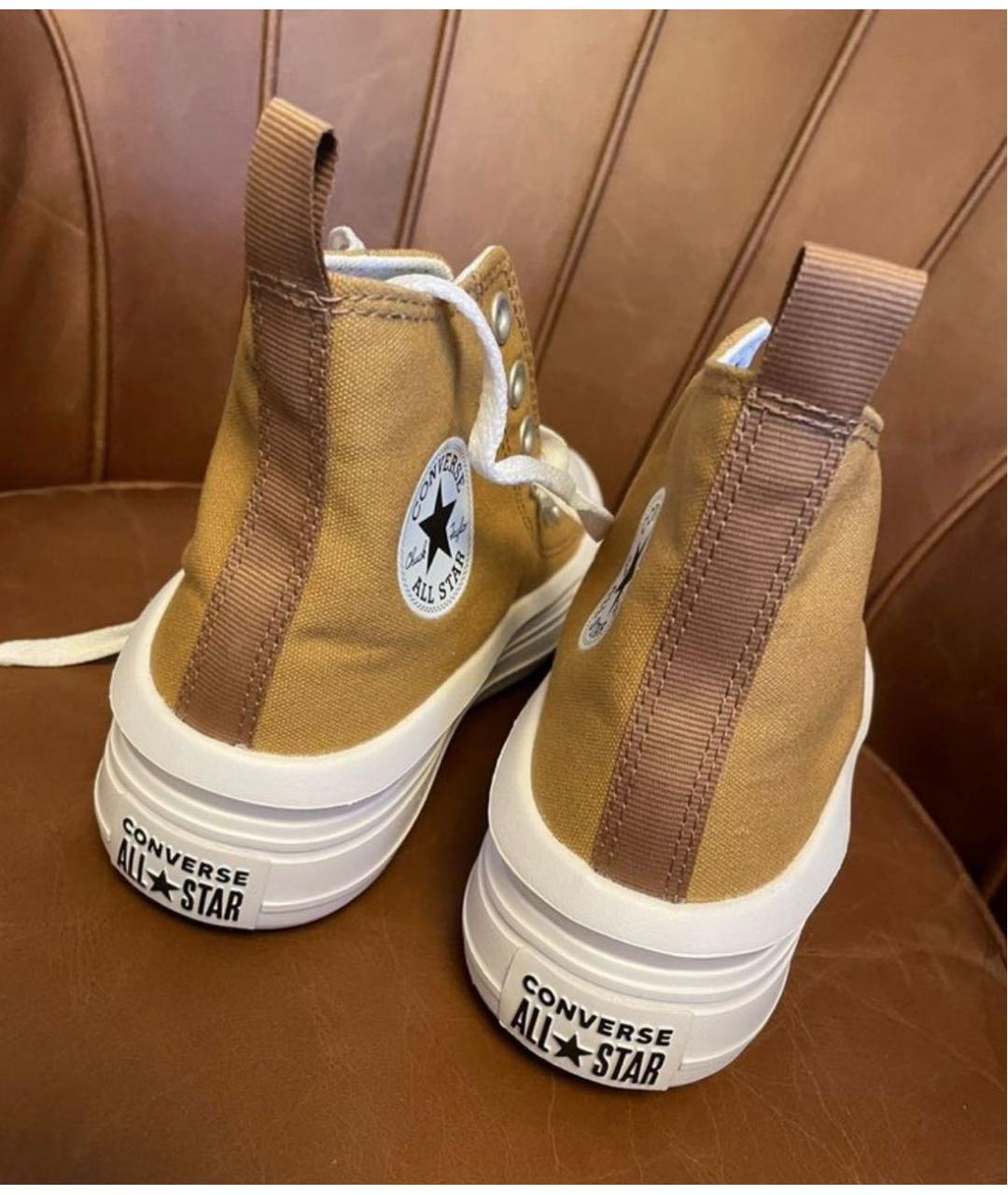 CONVERSE Горчичные текстильные кеды, фото 4