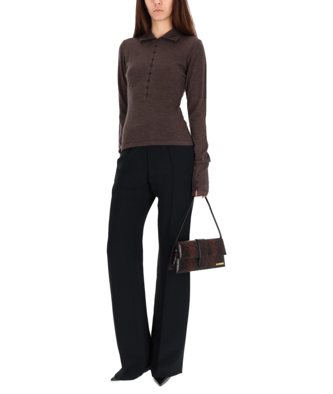 JACQUEMUS Коричневый шерстяной джемпер / свитер, фото 3