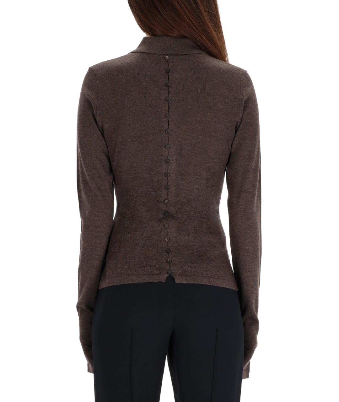 JACQUEMUS Коричневый шерстяной джемпер / свитер, фото 4