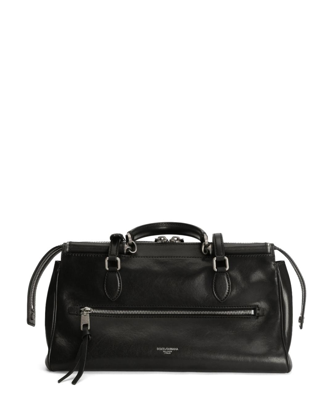 DOLCE&GABBANA Черная сумка через плечо из искусственной кожи, фото 3