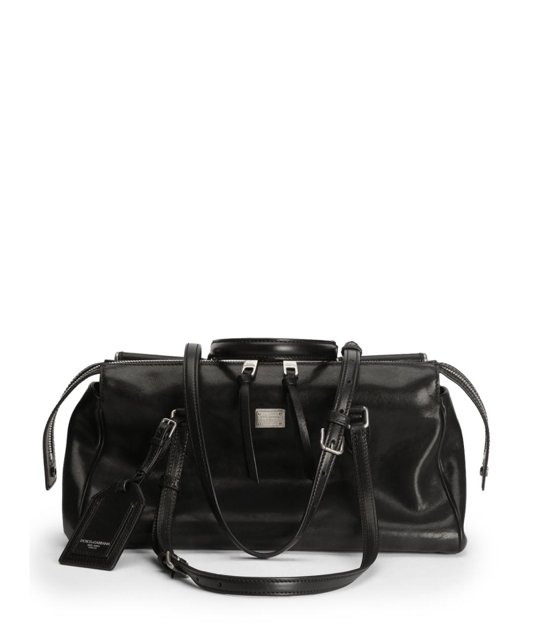 DOLCE&GABBANA Черная сумка через плечо из искусственной кожи, фото 1