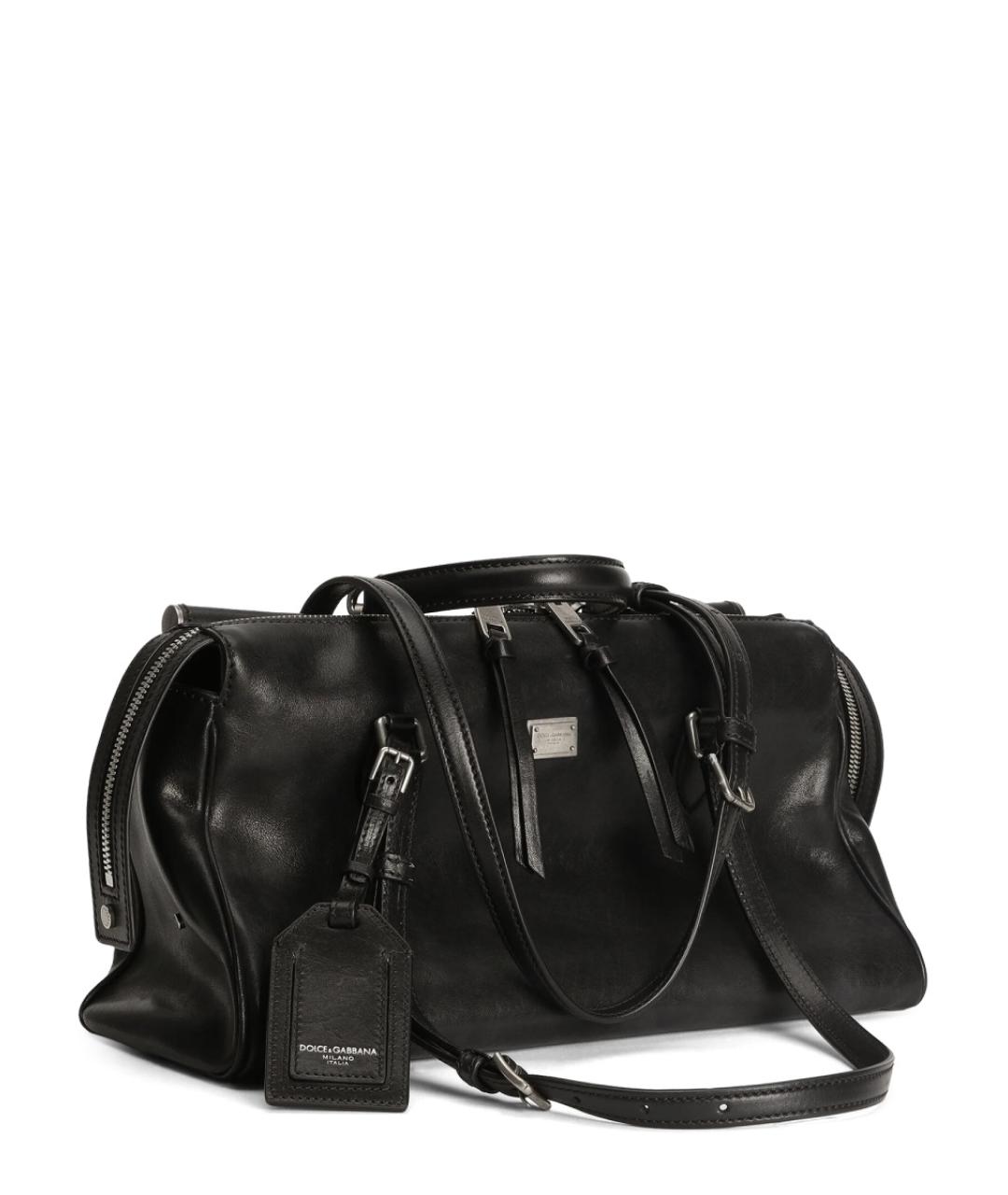 DOLCE&GABBANA Черная сумка через плечо из искусственной кожи, фото 2