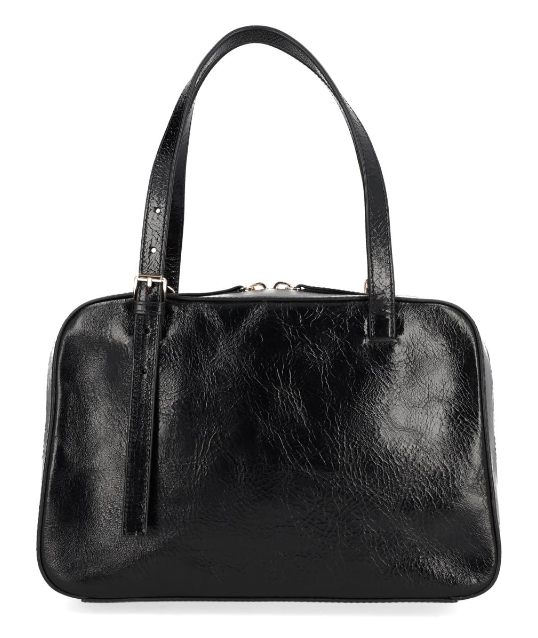 A.P.C. Черная кожаная сумка через плечо, фото 3