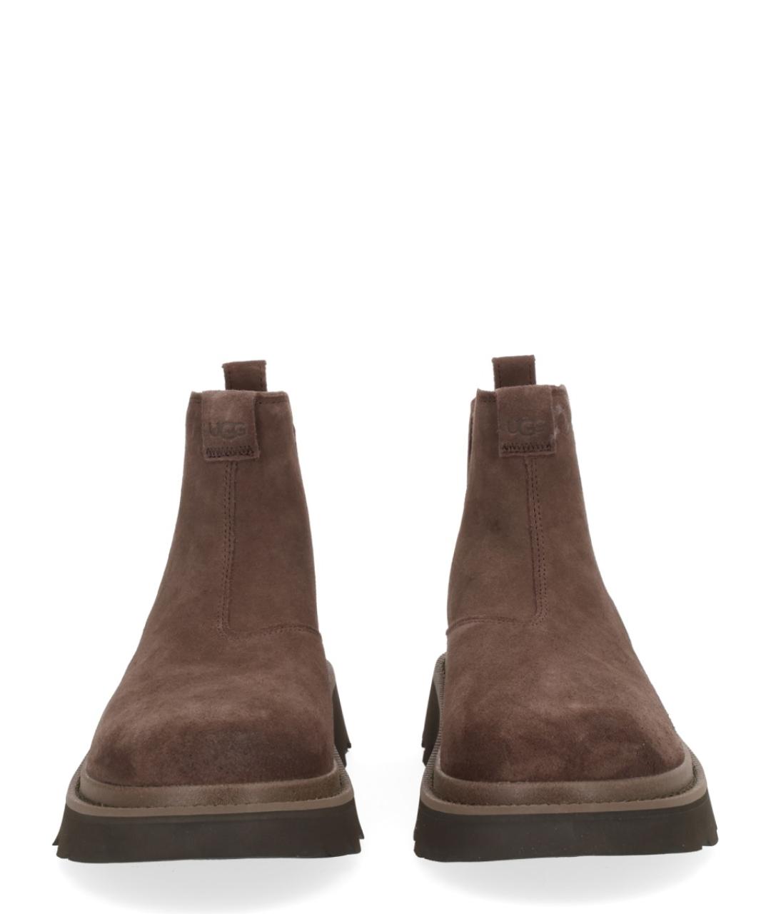 UGG AUSTRALIA Коричневые замшевые высокие ботинки, фото 3