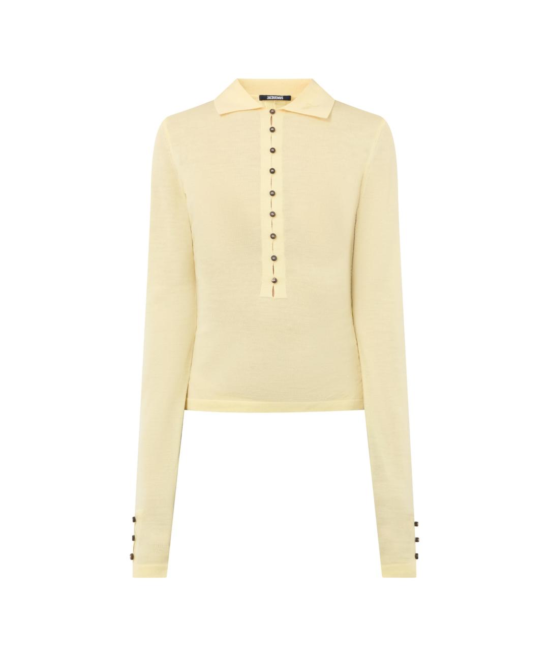 JACQUEMUS Желтый шерстяной джемпер / свитер, фото 1