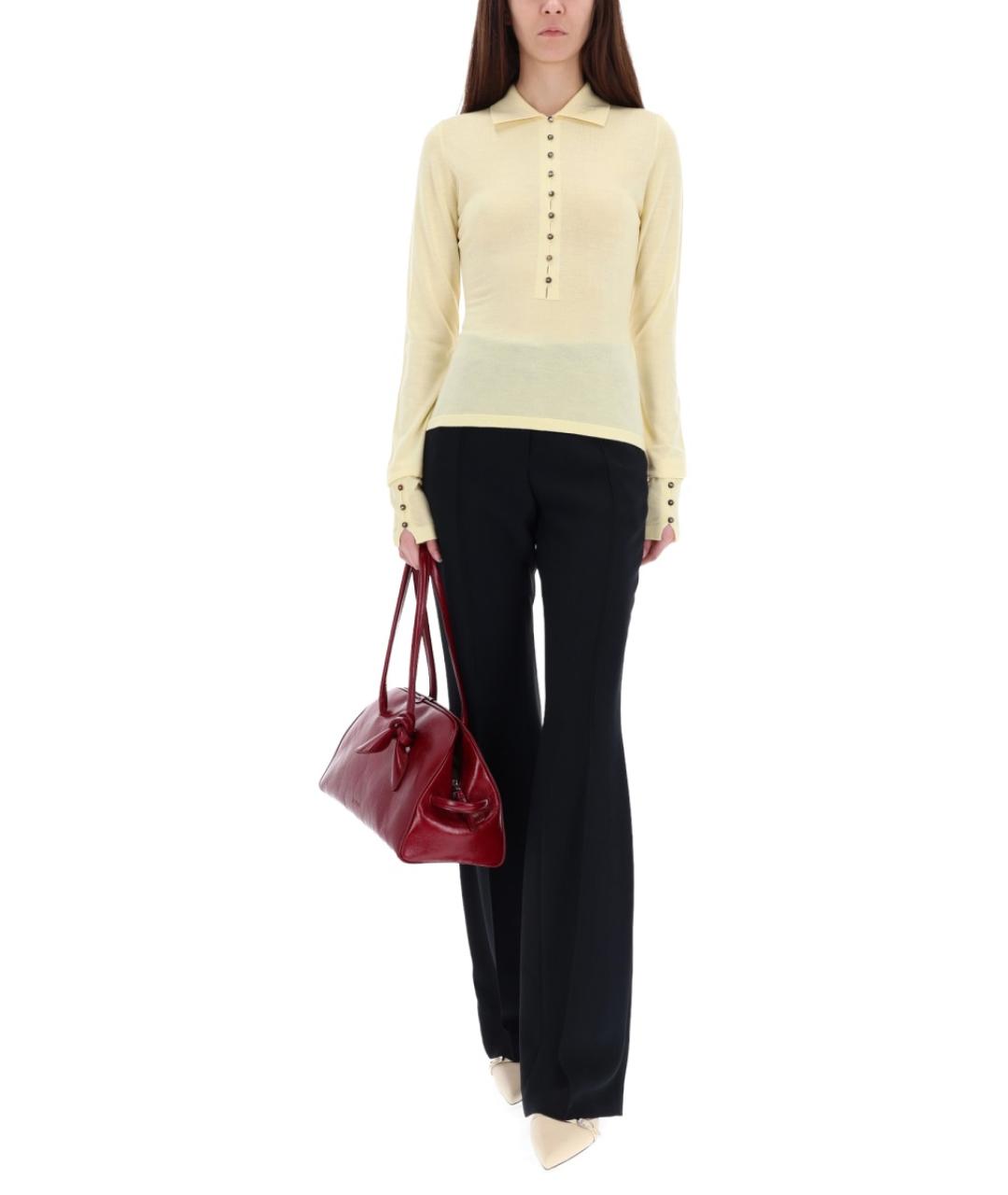 JACQUEMUS Желтый шерстяной джемпер / свитер, фото 3