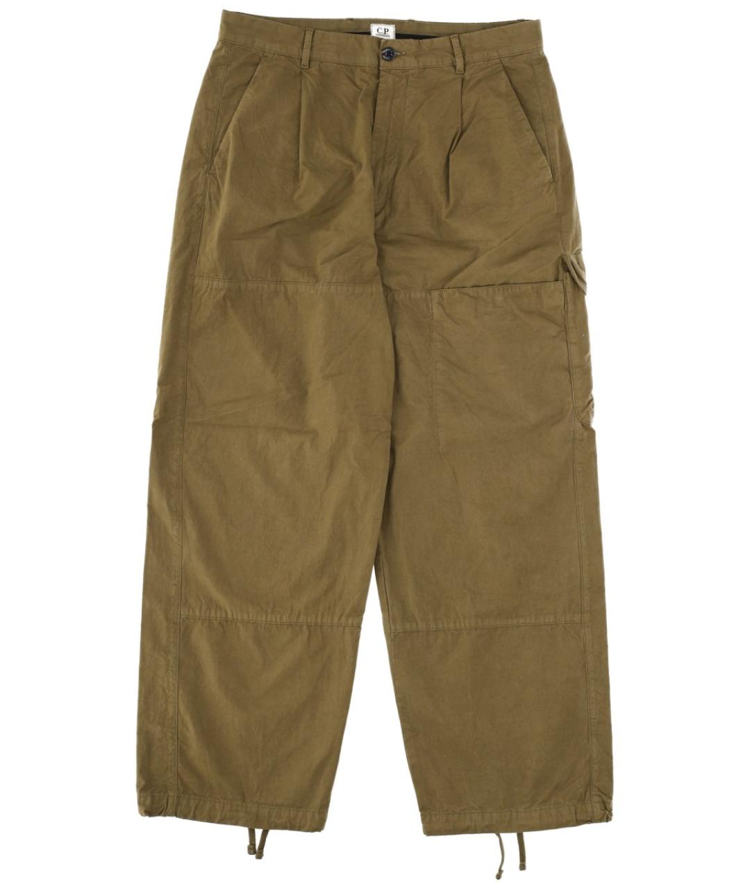 CP COMPANY Зеленые хлопковые повседневные брюки, фото 1