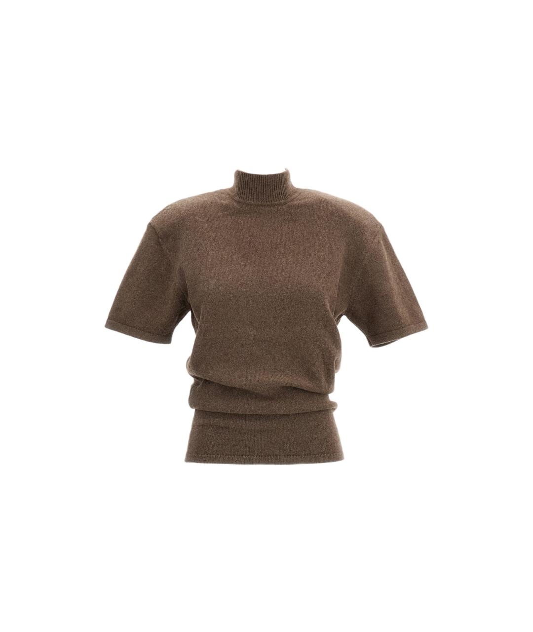 JACQUEMUS Коричневый шерстяной джемпер / свитер, фото 1