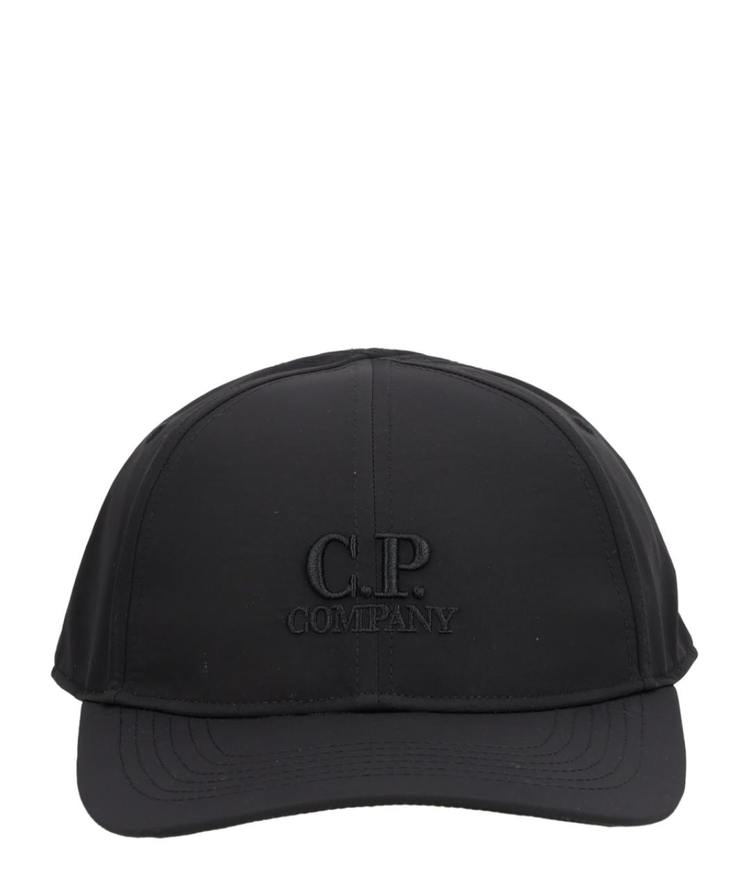 CP COMPANY Черная синтетическая кепка/бейсболка, фото 1