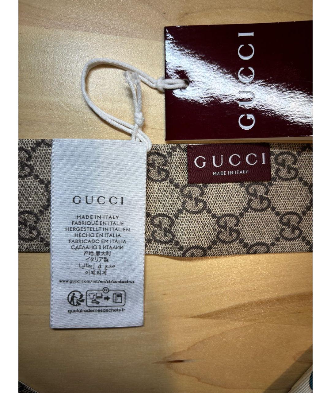 GUCCI Мульти шелковый шарф, фото 2