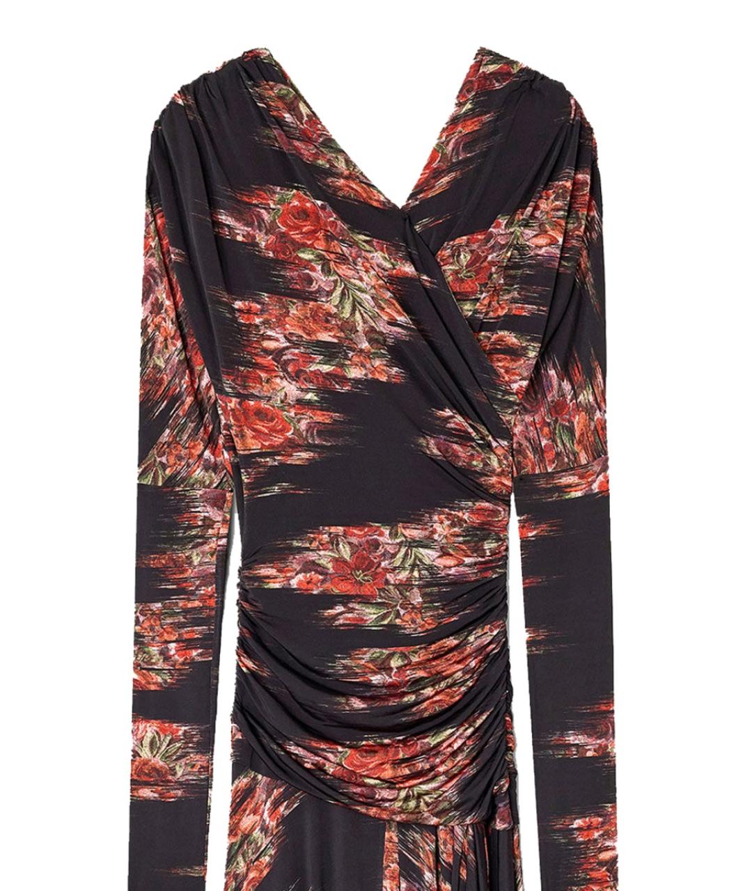 GANNI Черное вискозное повседневное платье, фото 2