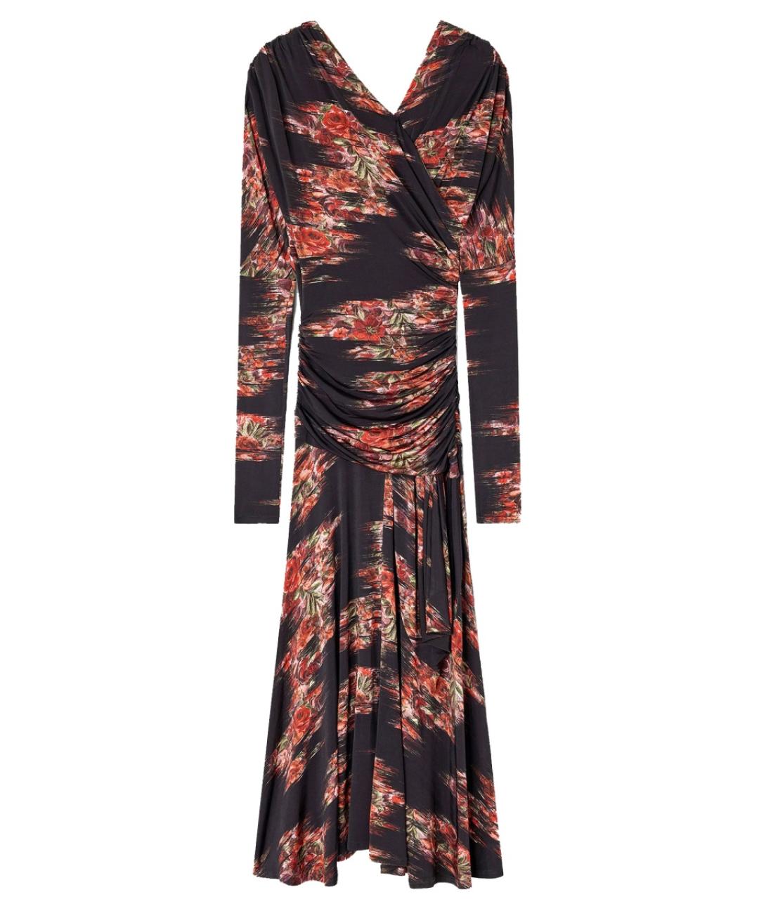 GANNI Черное вискозное повседневное платье, фото 1