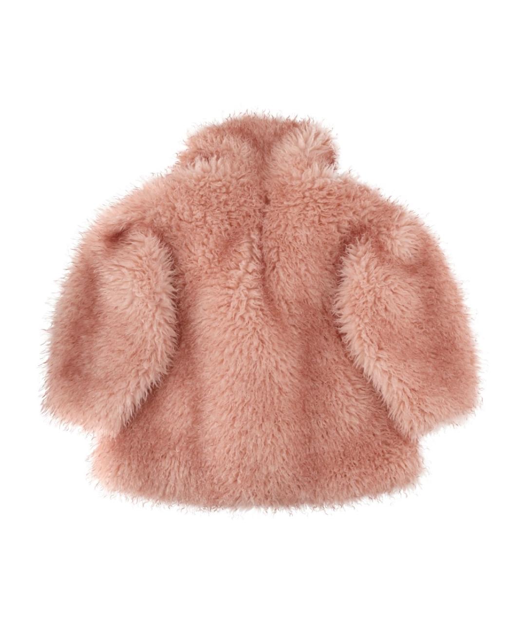 GANNI Розовый полиэстеровый тренч/плащ, фото 2