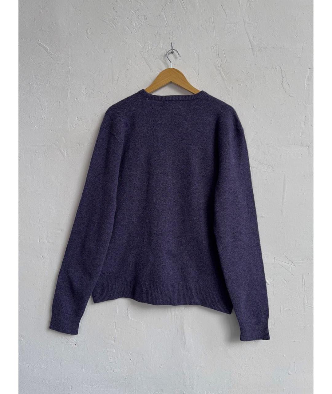 POLO RALPH LAUREN Фиолетовый шерстяной джемпер / свитер, фото 2