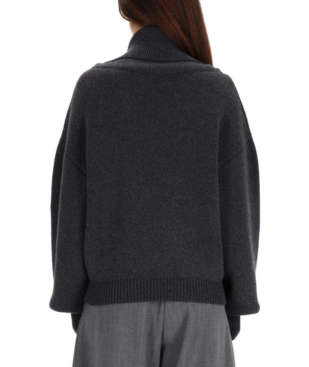 JACQUEMUS Серый шерстяной джемпер / свитер, фото 4