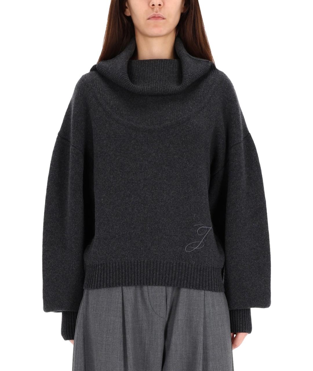 JACQUEMUS Серый шерстяной джемпер / свитер, фото 2
