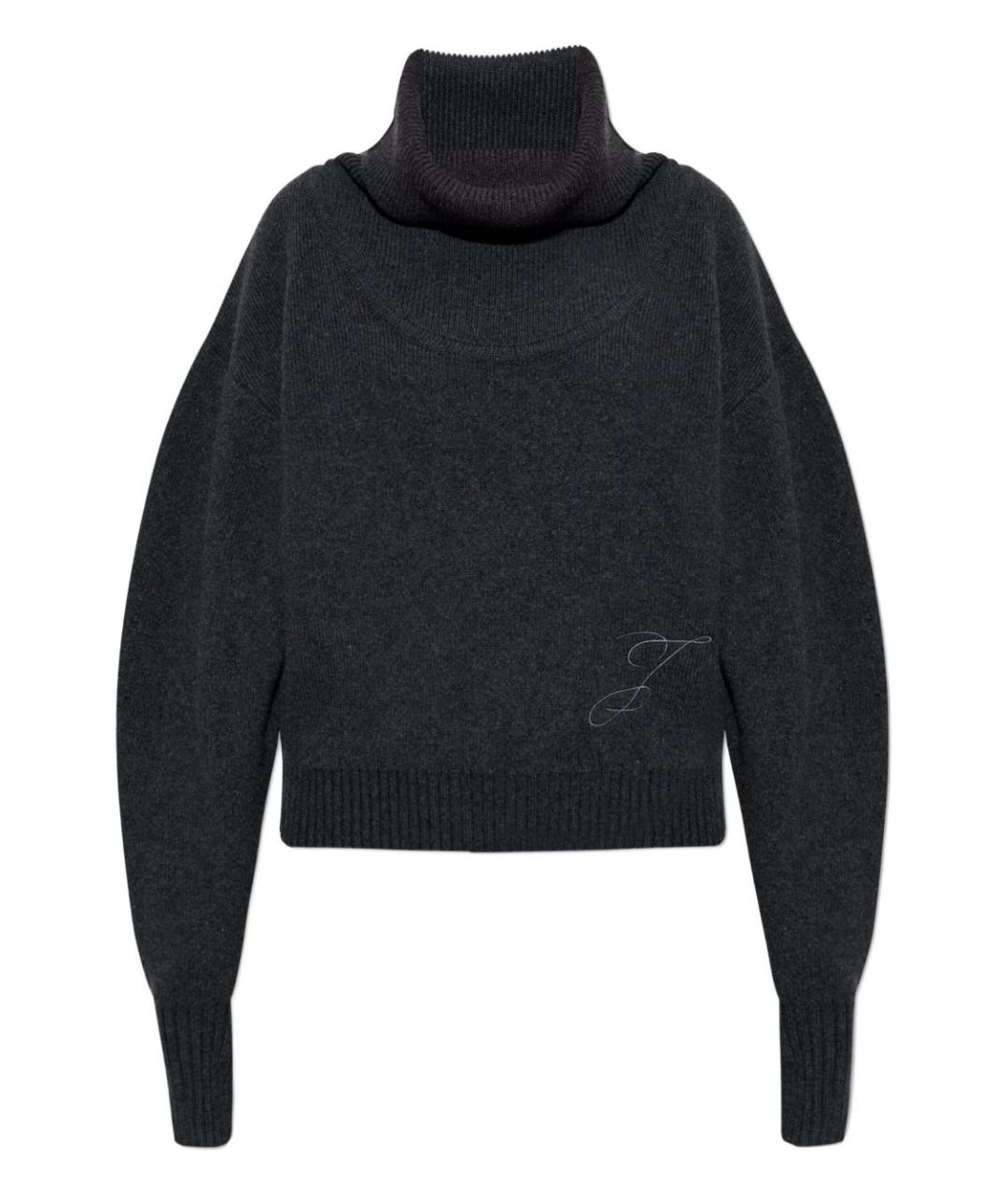 JACQUEMUS Серый шерстяной джемпер / свитер, фото 1