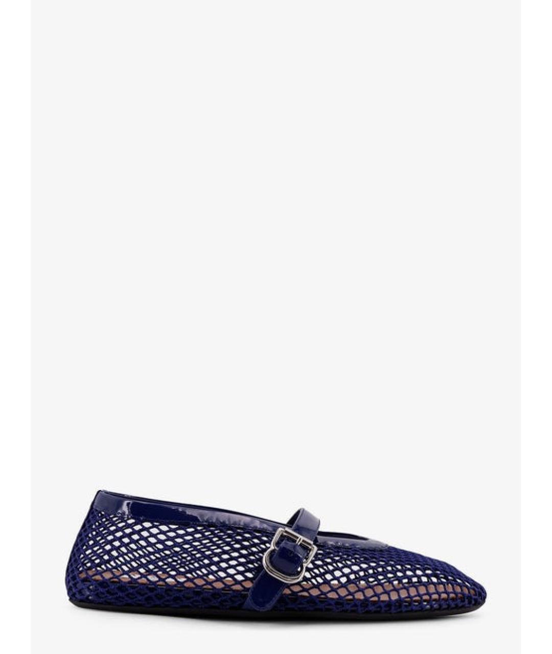 ALAIA Синие балетки из лакированной кожи, фото 4