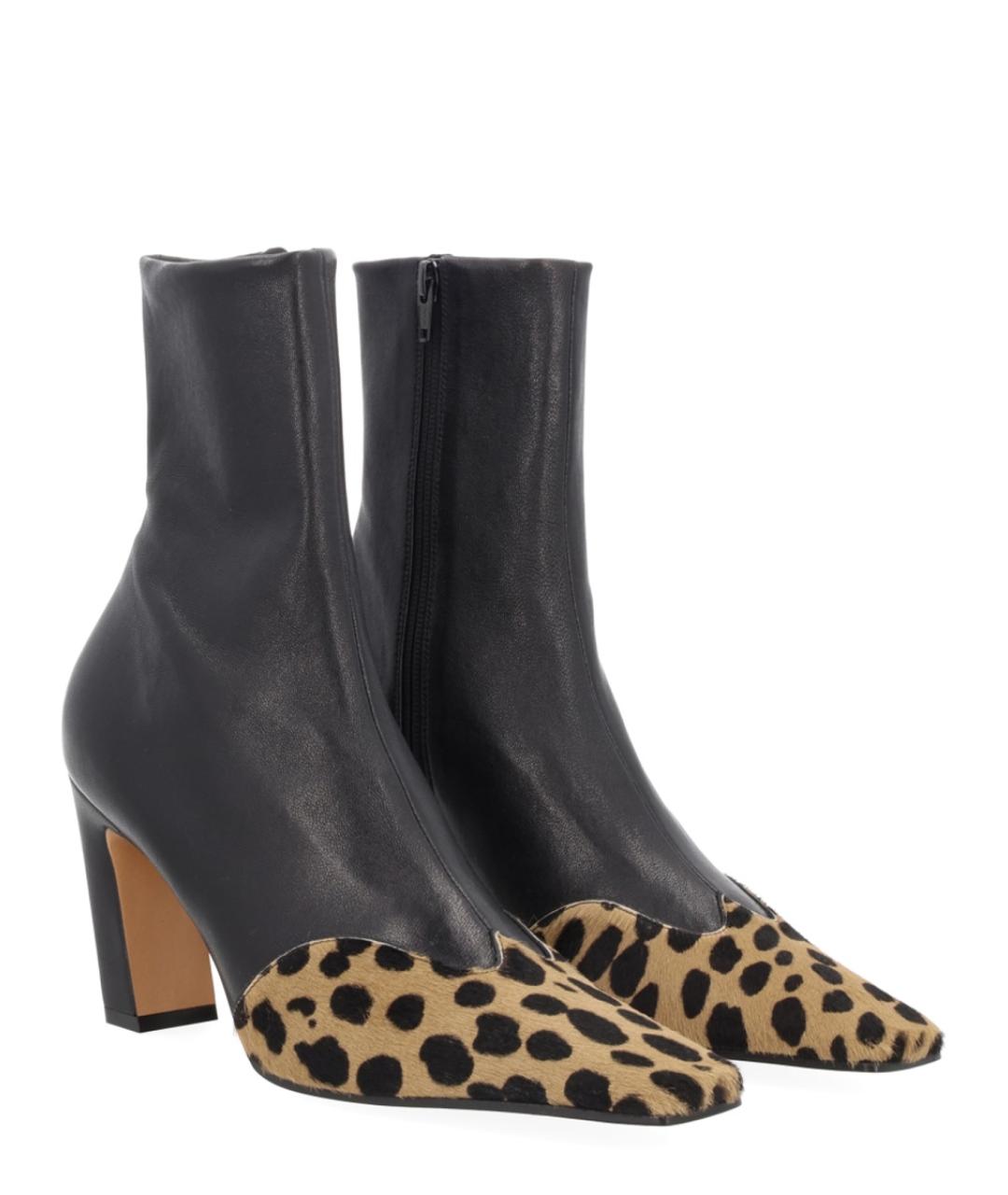 KHAITE Черные кожаные ботильоны, фото 2