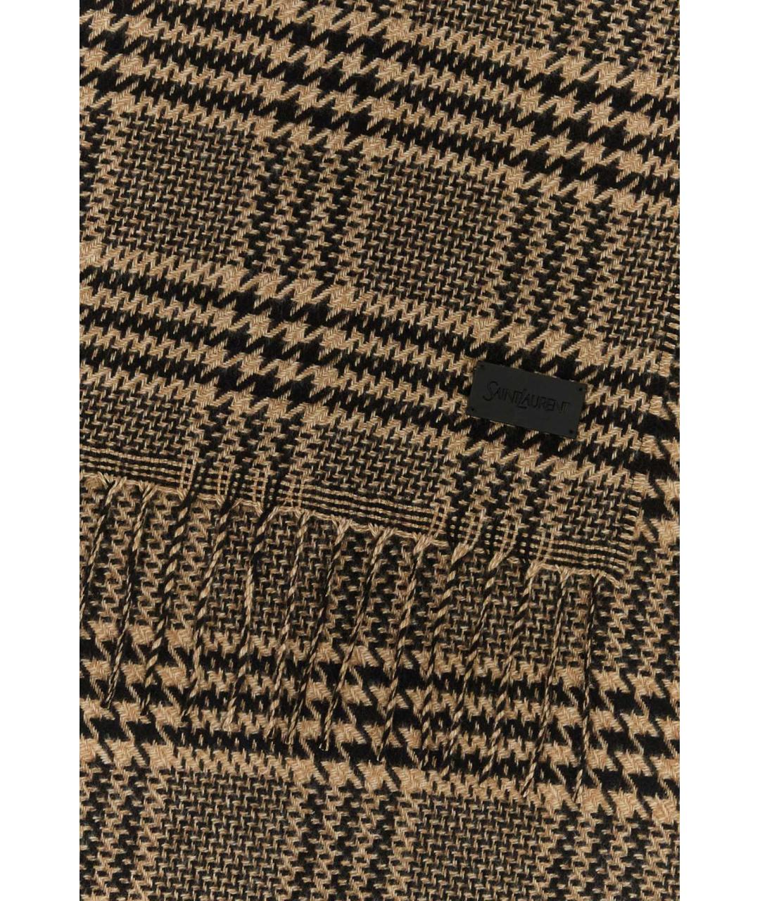 SAINT LAURENT Мульти шелковый шарф, фото 2