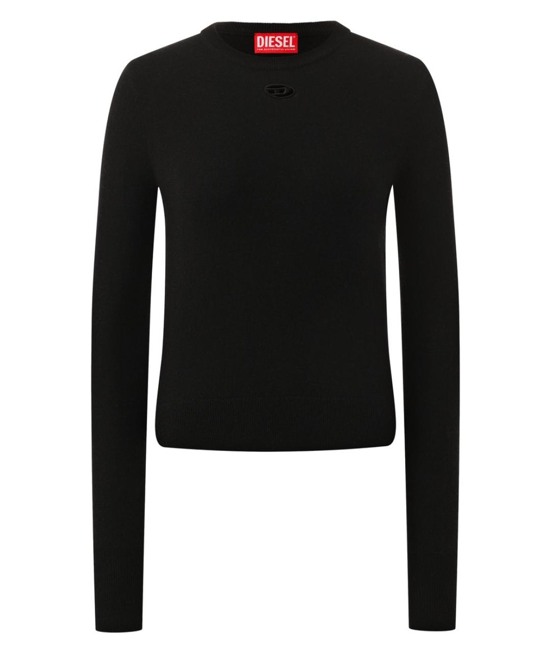 DIESEL Черный шерстяной джемпер / свитер, фото 1