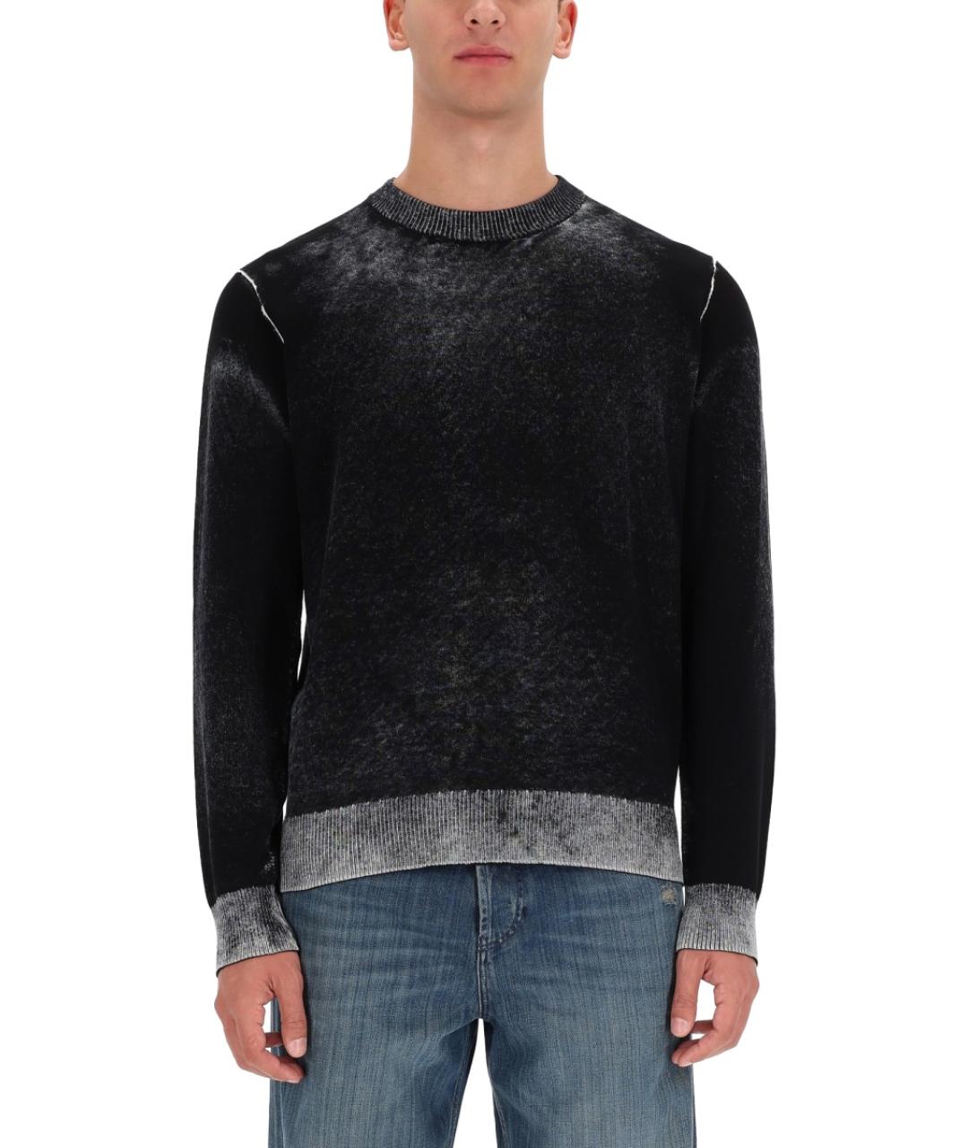 DIESEL Черный хлопковый джемпер / свитер, фото 2