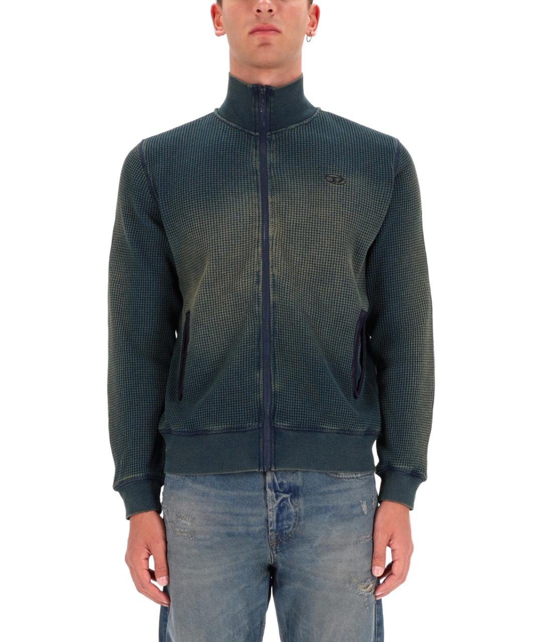 DIESEL Синий хлопковый джемпер / свитер, фото 2