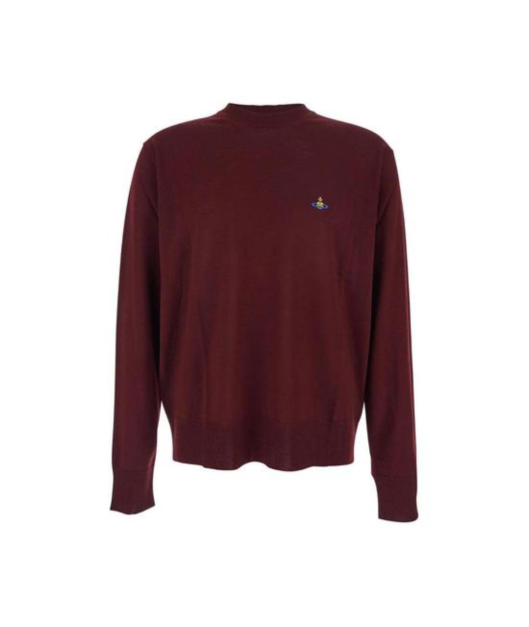 VIVIENNE WESTWOOD Бордовый шерстяной джемпер / свитер, фото 1