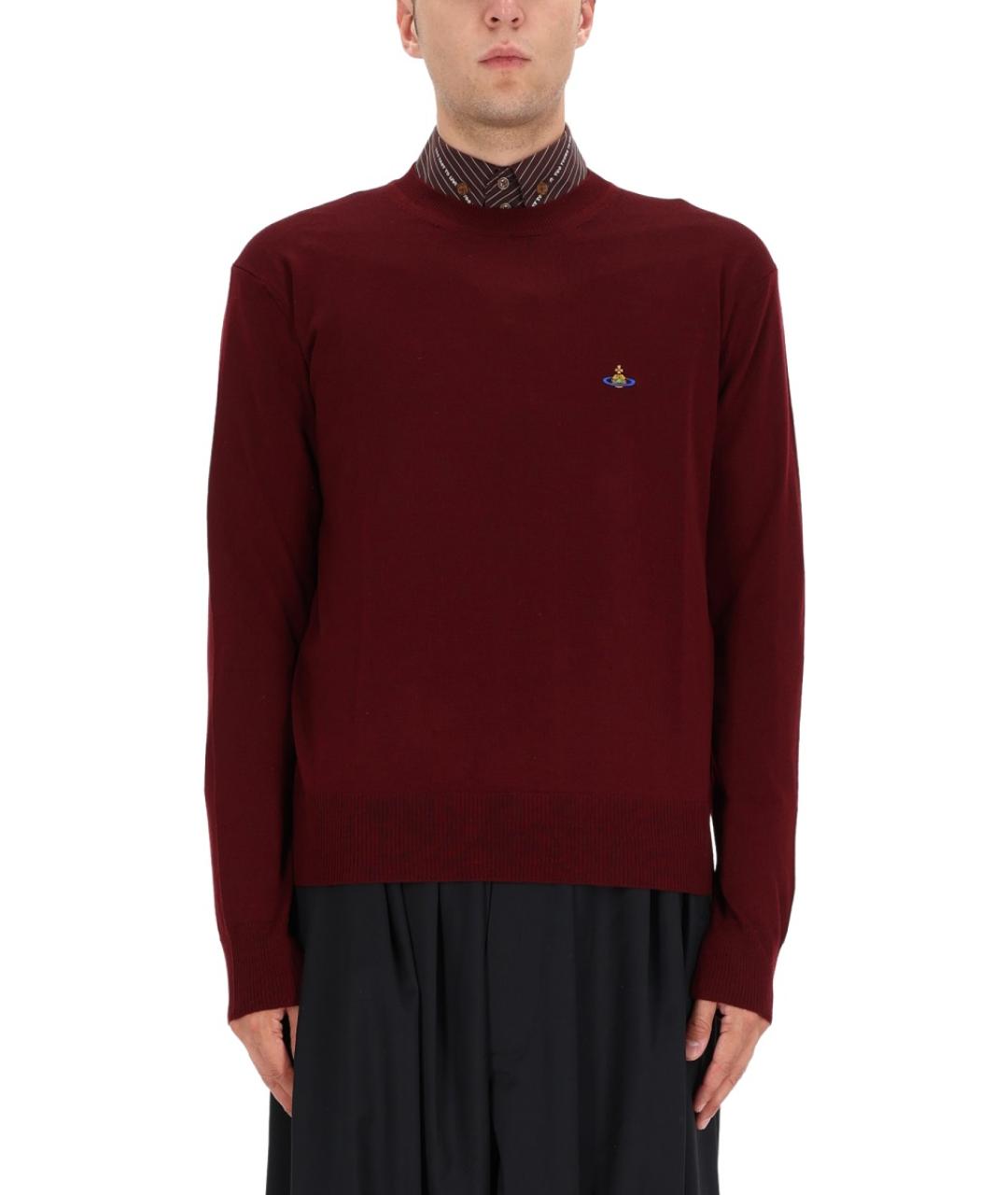 VIVIENNE WESTWOOD Бордовый шерстяной джемпер / свитер, фото 5