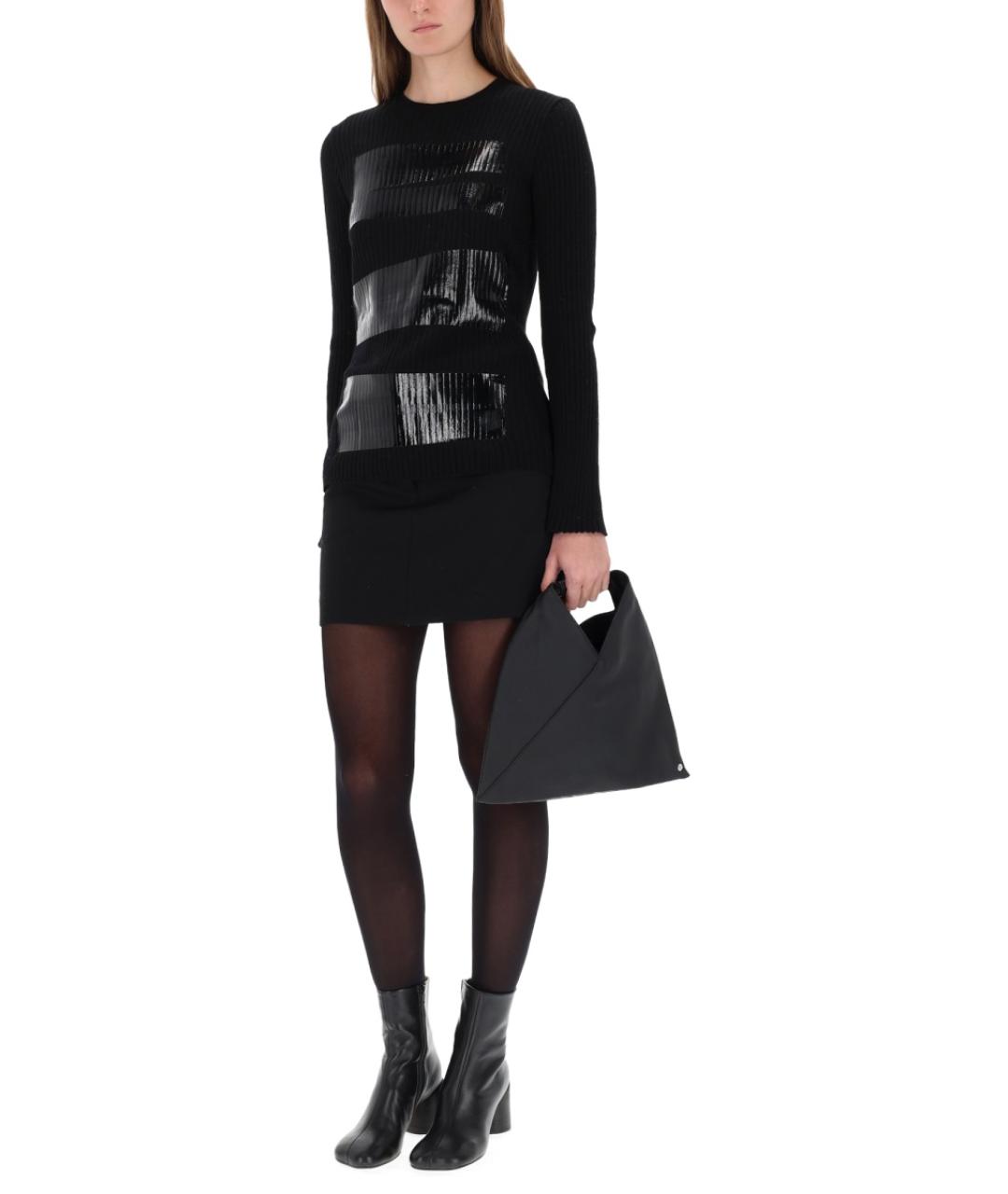 MM6 MAISON MARGIELA Черный шерстяной джемпер / свитер, фото 2