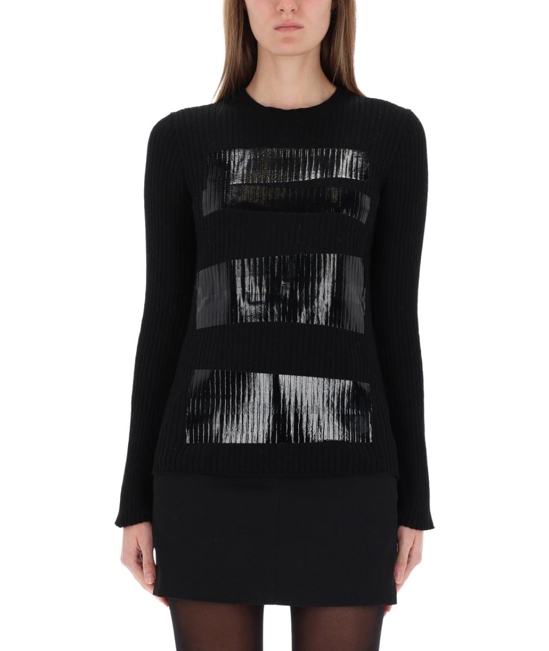 MM6 MAISON MARGIELA Черный шерстяной джемпер / свитер, фото 5