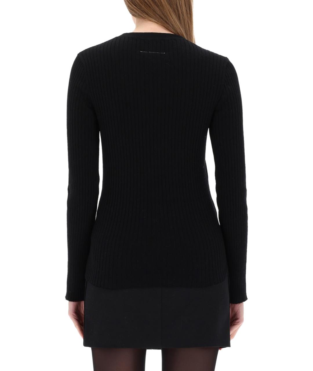 MM6 MAISON MARGIELA Черный шерстяной джемпер / свитер, фото 3