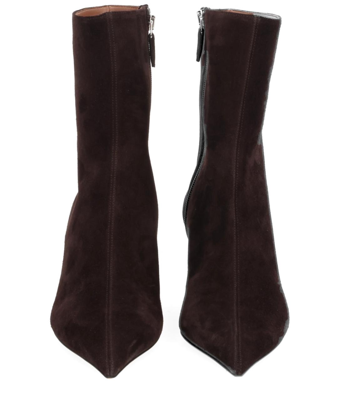 PARIS TEXAS Коричневые замшевые ботильоны, фото 2