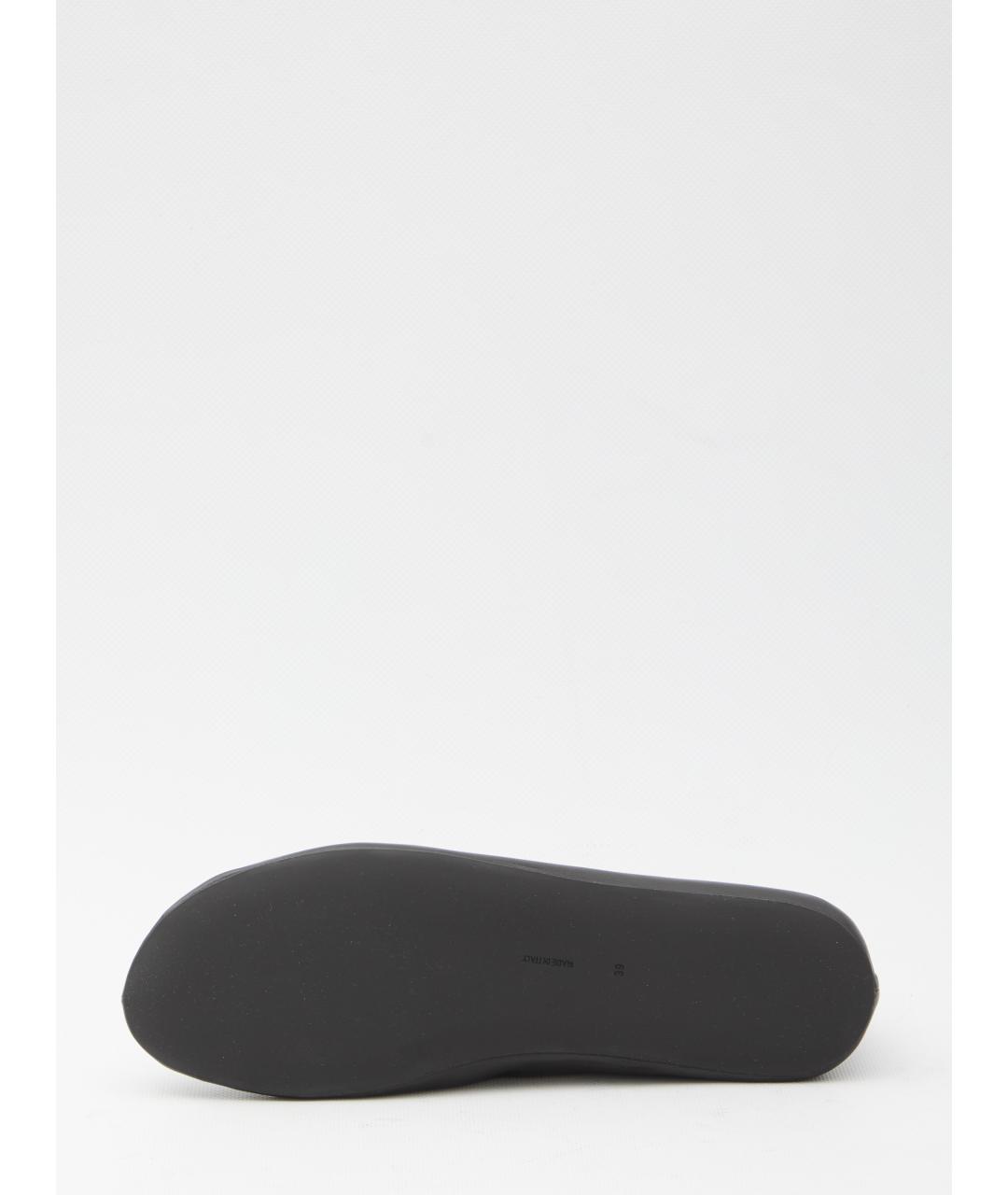 THE ROW Черные кожаные балетки, фото 4