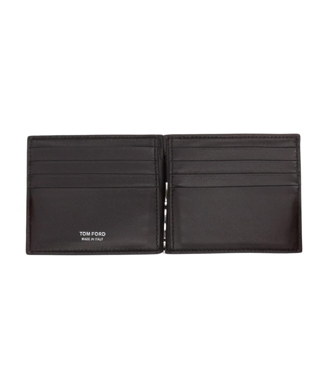 TOM FORD Коричневый кожаный кошелек, фото 3