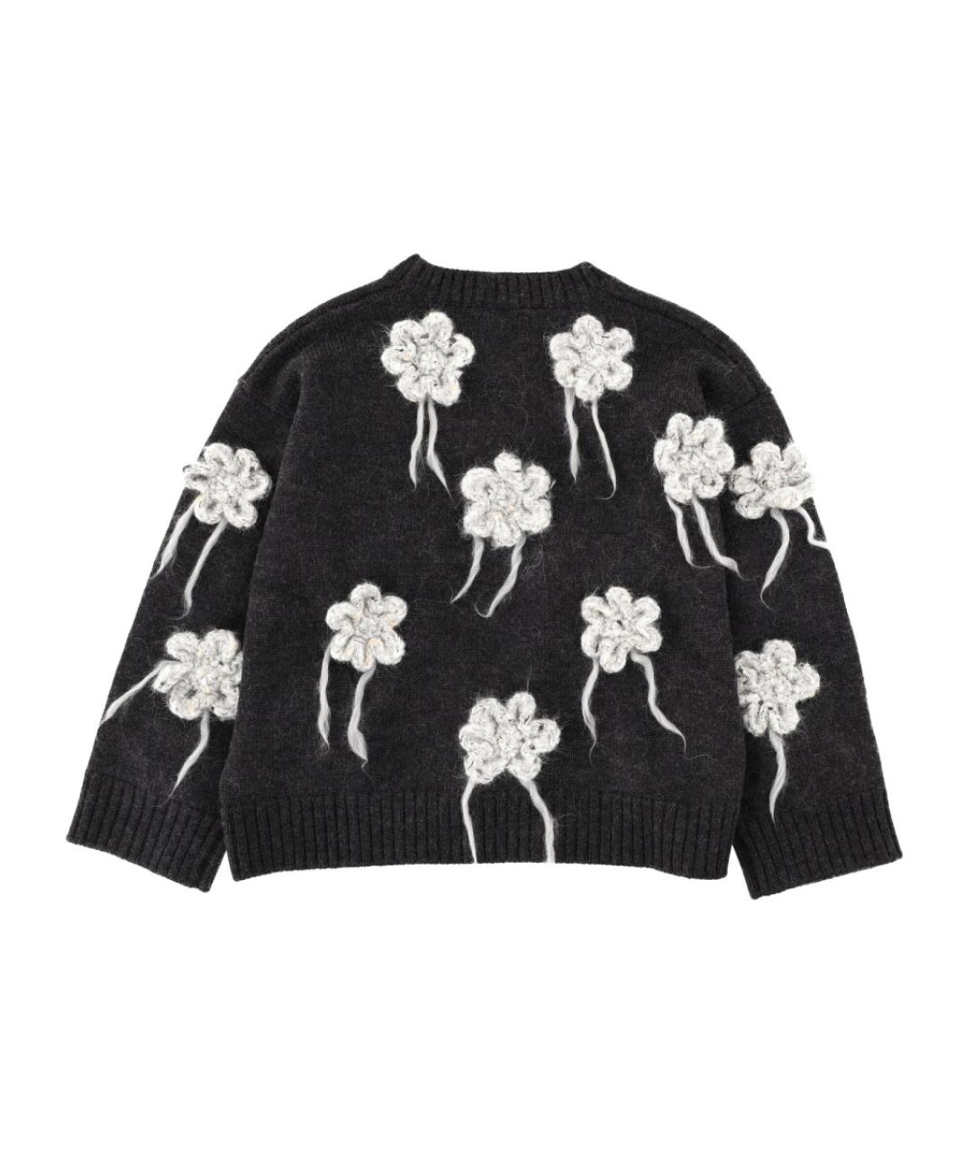 GANNI Серый шерстяной джемпер / свитер, фото 2