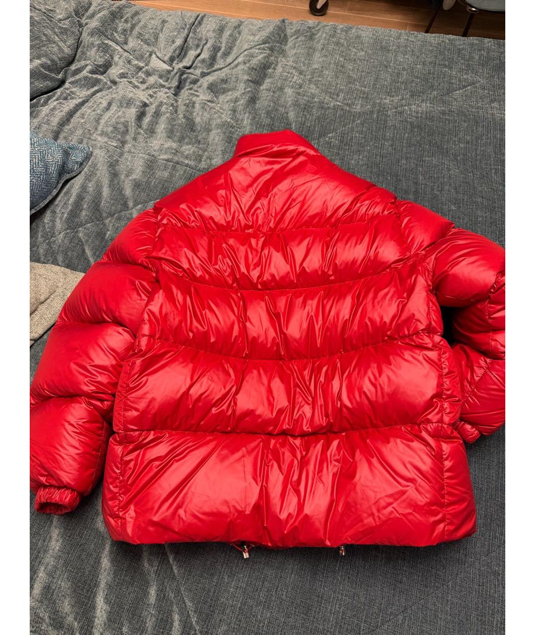 PRADA Красный полиэстеровый пуховик, фото 2