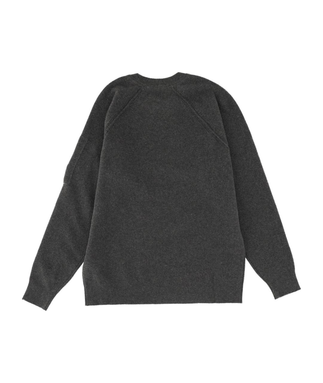 CP COMPANY Антрацитовый шерстяной джемпер / свитер, фото 2