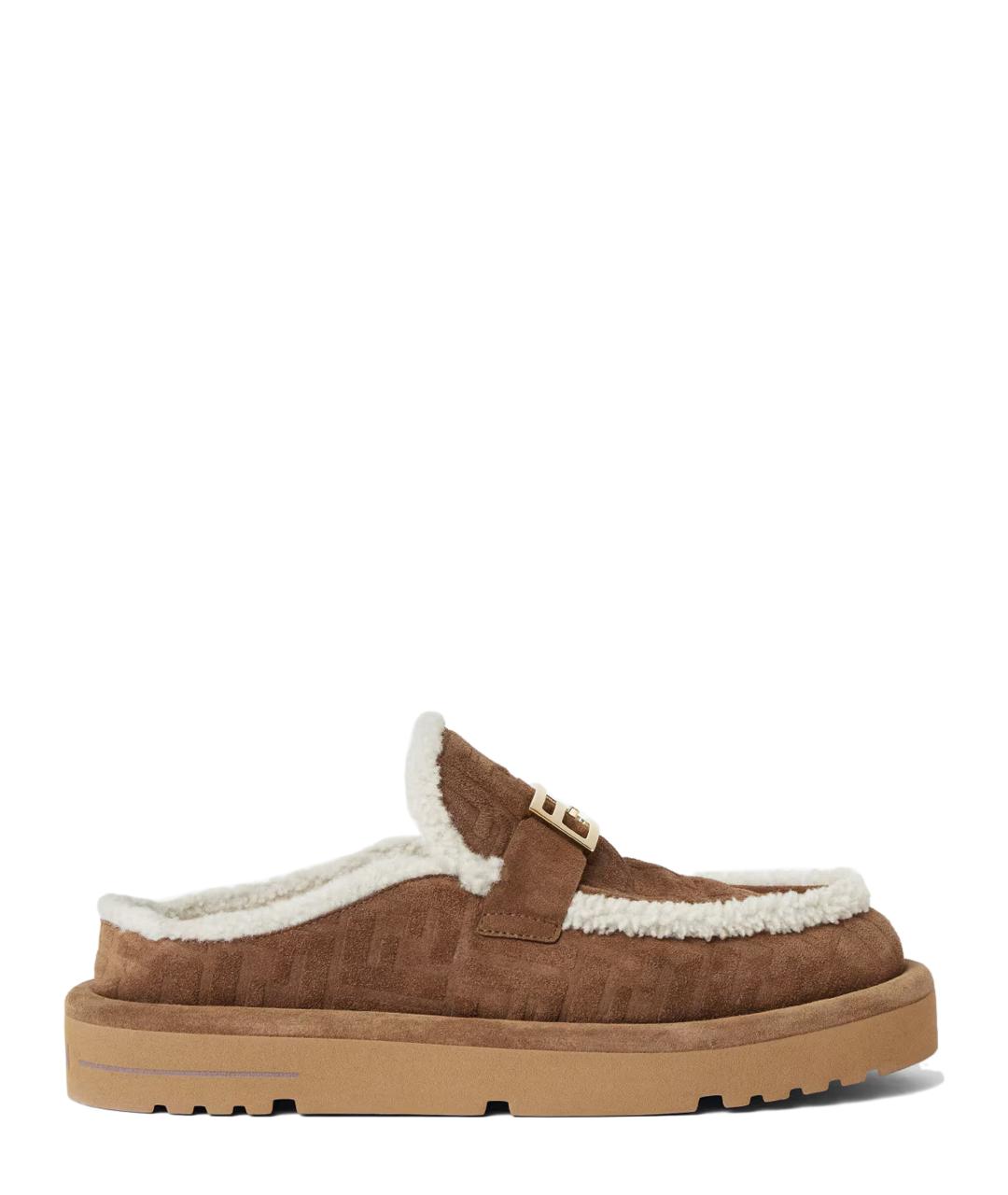 FENDI Коричневые мюли, фото 1