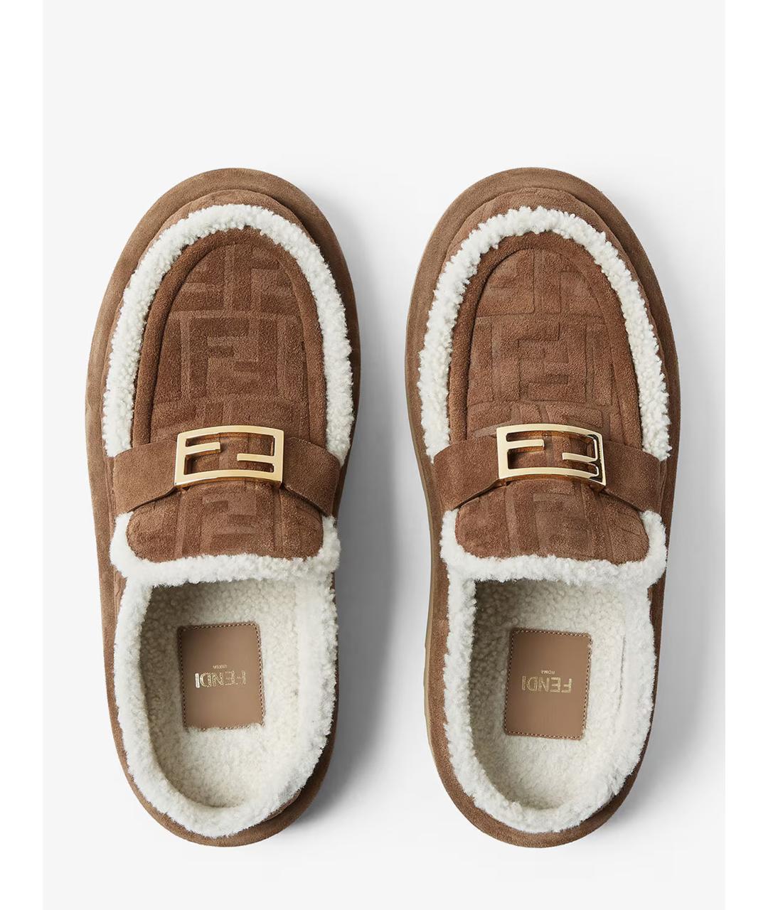 FENDI Коричневые мюли, фото 5