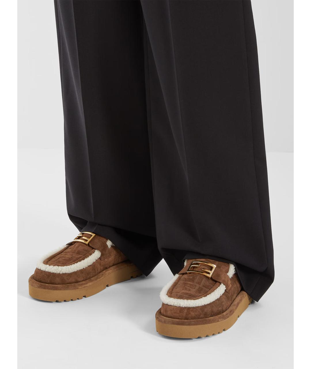 FENDI Коричневые мюли, фото 3