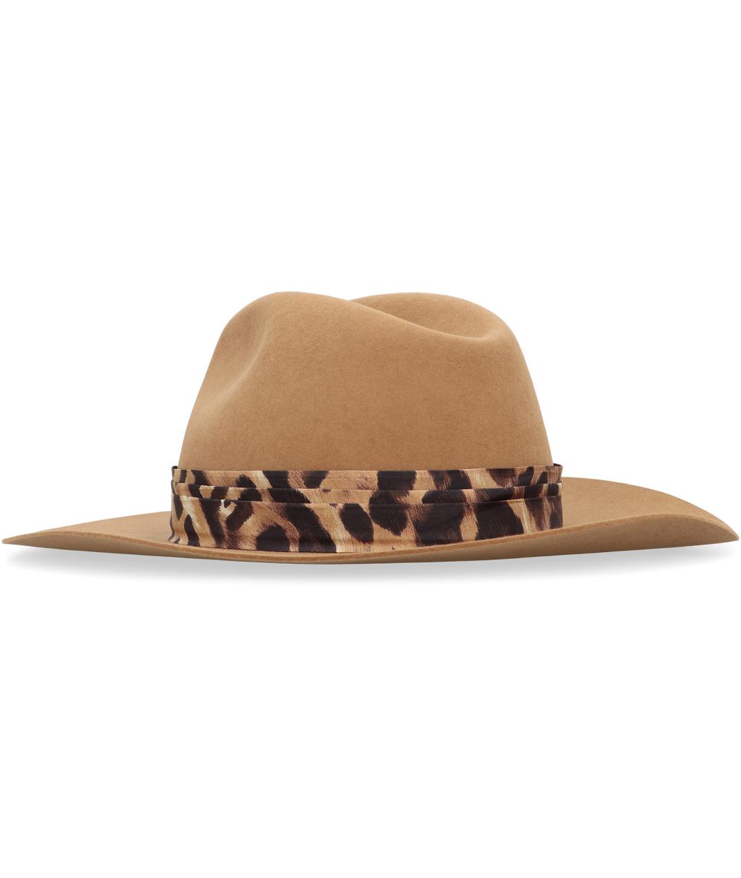 FENDI Бежевая шерстяная шляпа, фото 2